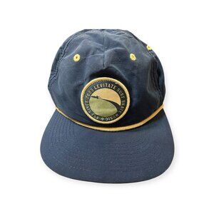 Levitate Surf Skate Flat Brim Hat – Navy – Adjustable